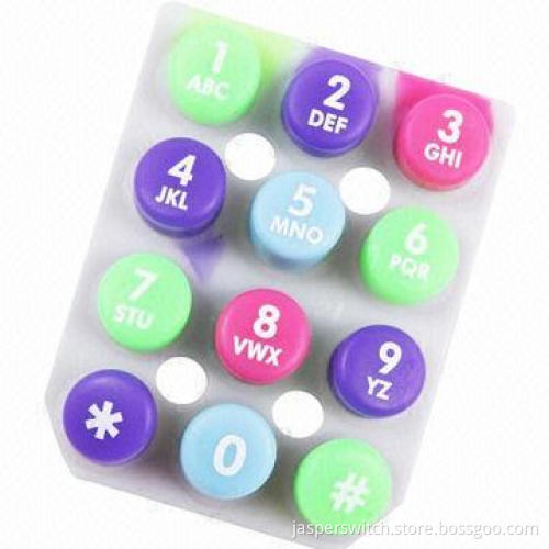 Silicone Rubber Keypad with Words Printing, for Remote Control, Electronic Products